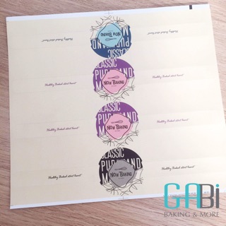 Sticker Now Baking trang trí (nhiều mẫu)