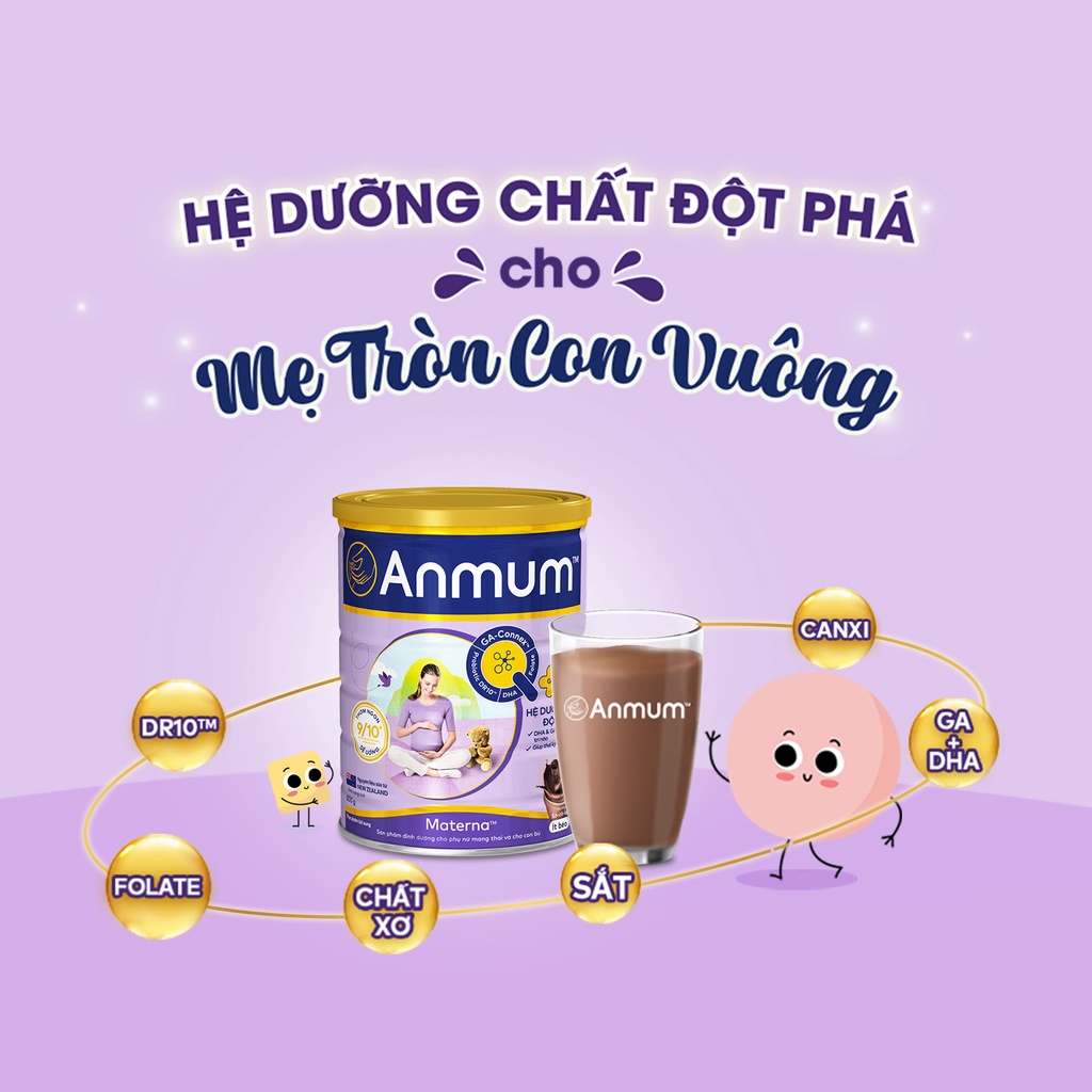 Sữa bột dành cho mẹ bầu anmum materna hương chocolate 800g - ảnh sản phẩm 6