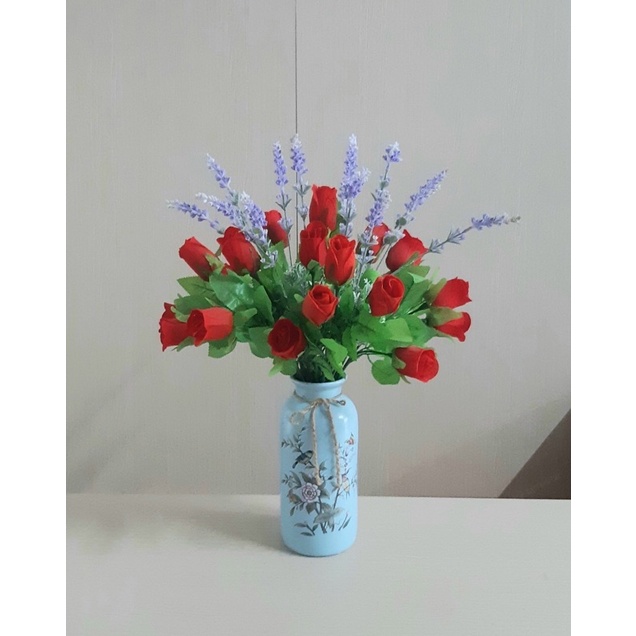 COMBO 10 bông Hồng Nhung -1 bó Đẹp +rẻ