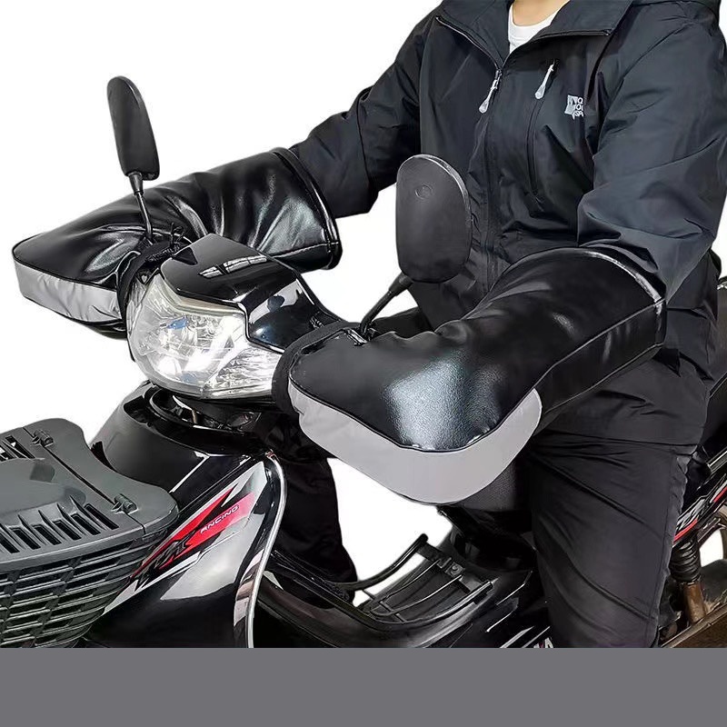 GT1 - Găng tay phao siêu chống lạnh mùa đông cao cấp, găng tay phao đi xe máy lót nỉ ấm áp da mềm mại