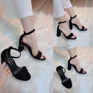 [SALE KHỦNG]Sandal nỉ bít gót 7cm VNXK