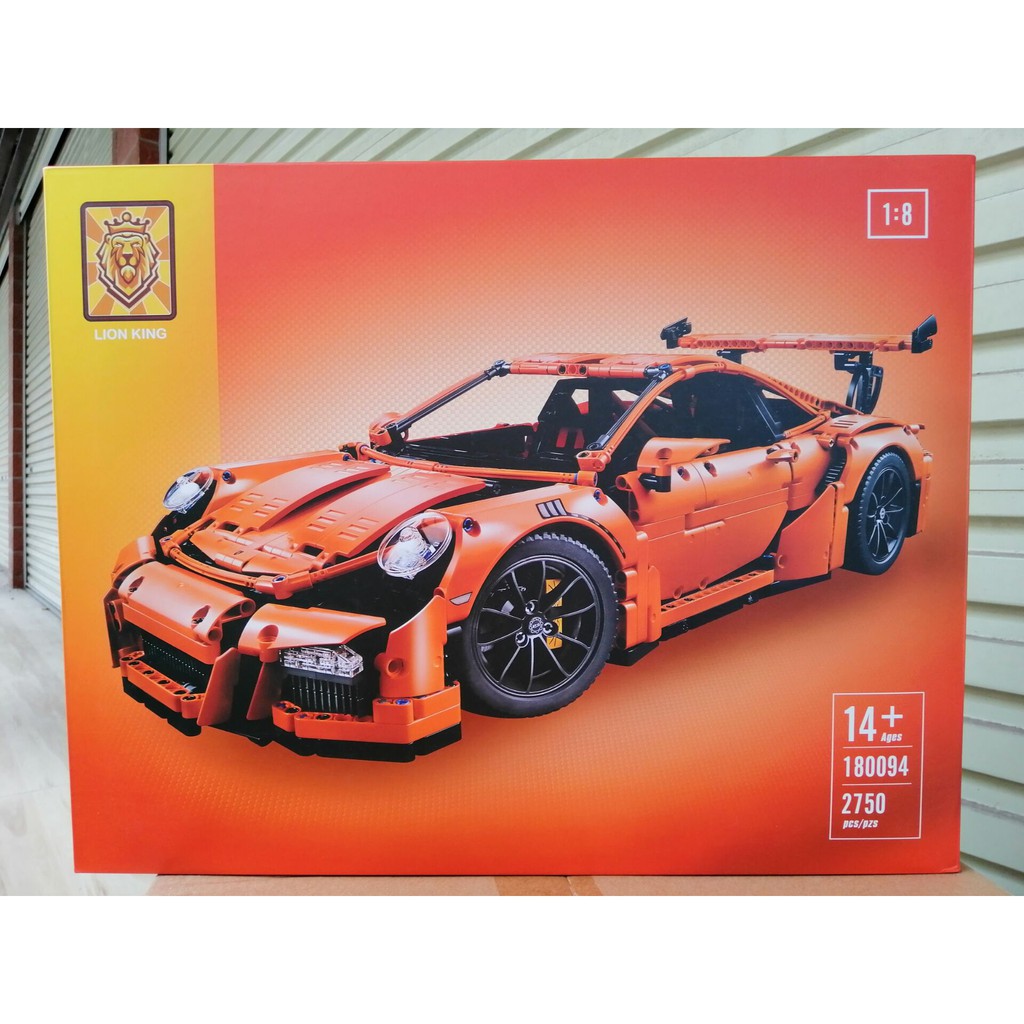 lắp ráp Mô hình technician xe 20001B Lion king 180094 Siêu Xe Porsche 911 GT3 RS