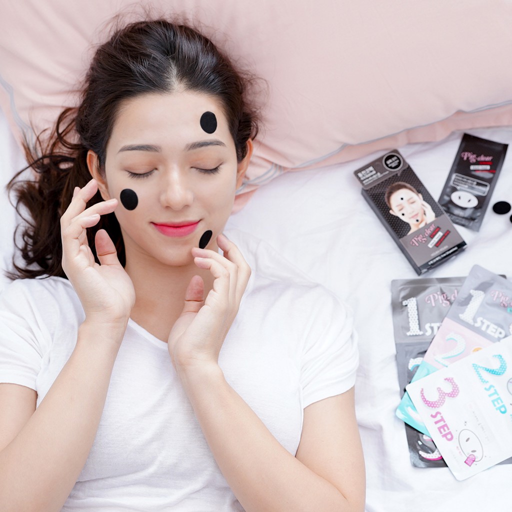 Miếng dán lột mụn đầu đen Hàn Quốc Holika Holika Pig Nose Clear Black Head siêu sạch làm dịu da kháng khuẩn 18 miếng