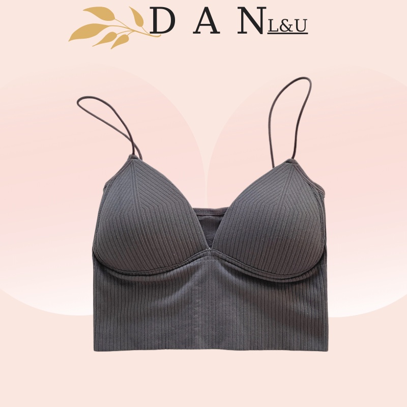 Áo Ngực Su Gân Tăm Đệm Mỏng Nâng Ngực Sexy Cho Nữ DAN L&amp;U 1833