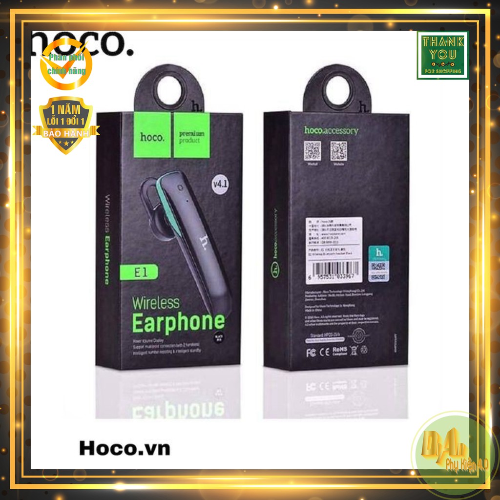 Tai Nghe Bluetooth Hoco E1 Chống Ồn Cao Cấp - Bảo Hành 12 Tháng