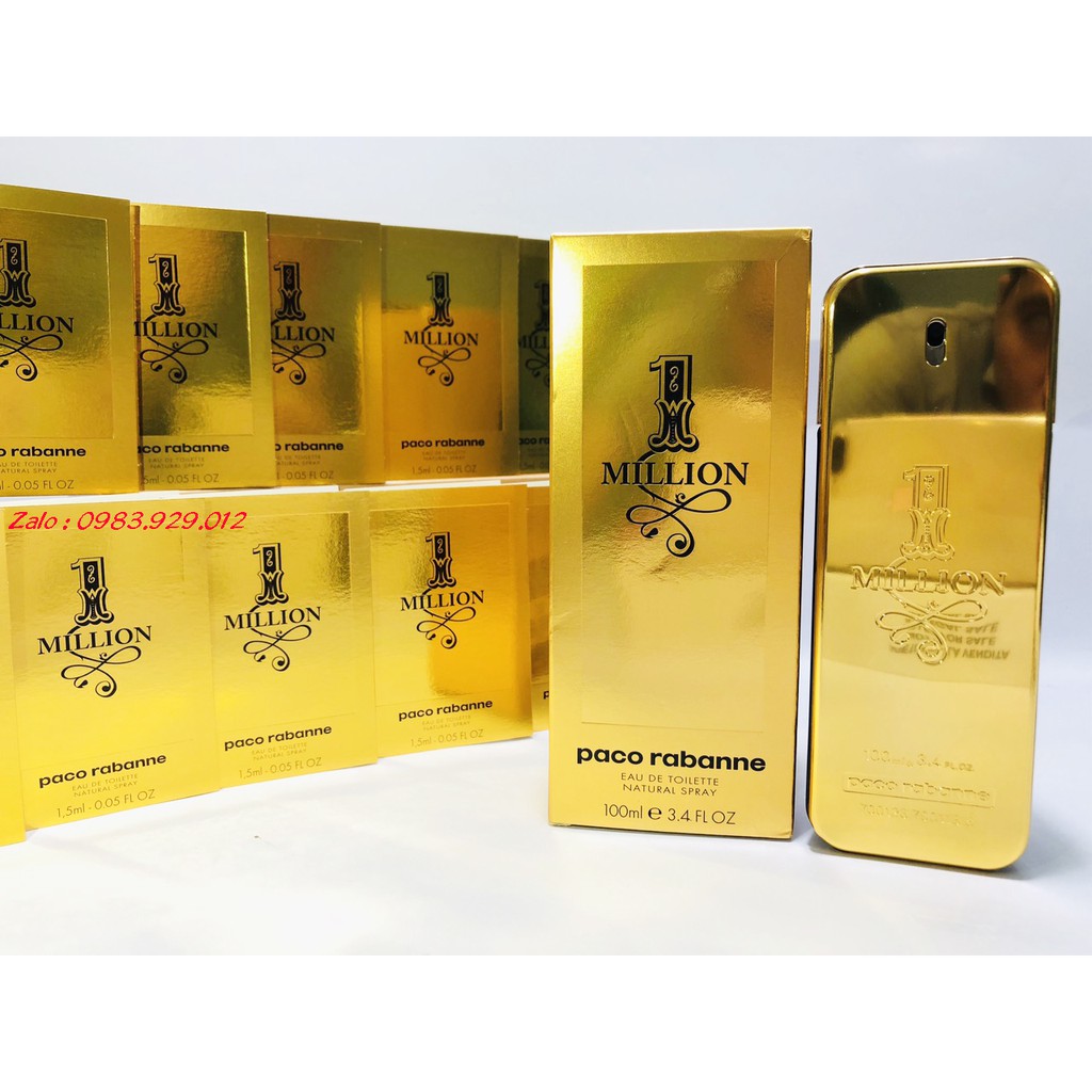 [Mẫu thử 2,5,10ml]Nước hoa Paco Rabanne 1 Million