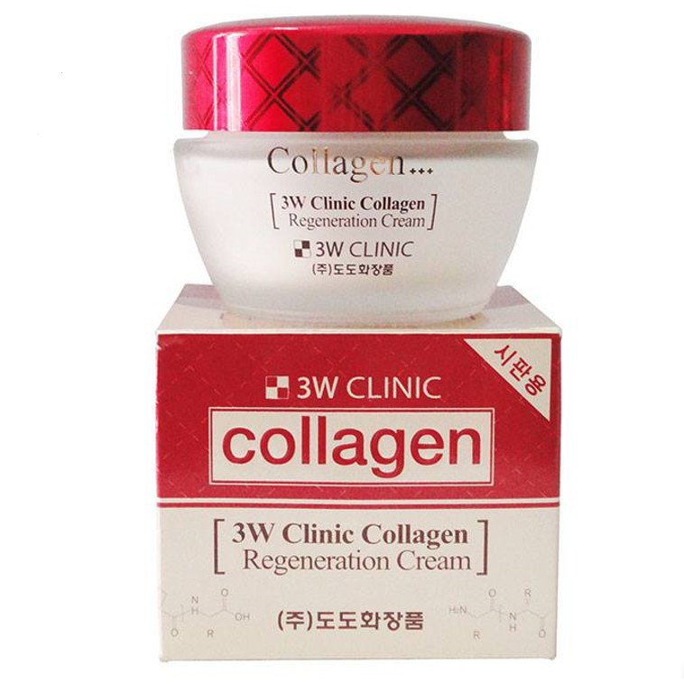 Kem Dưỡng Da Săn Chắc Làm Trắng Dưỡng Ẩm Chống Lão Hóa Từ Collagen 3W Clinic Hàn Quốc