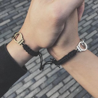 Vòng tay đôi tình yêu Merci kiểu dáng còng số 8 handmade siêu xinh