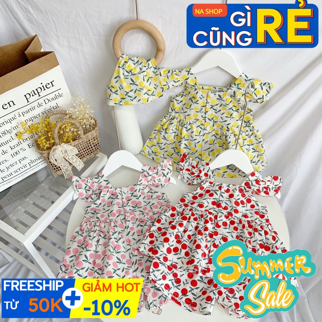 Bộ váy bé gái cánh tiên,NA18,chất liệu 100% thô mát,mềm,hút mồ hôi
