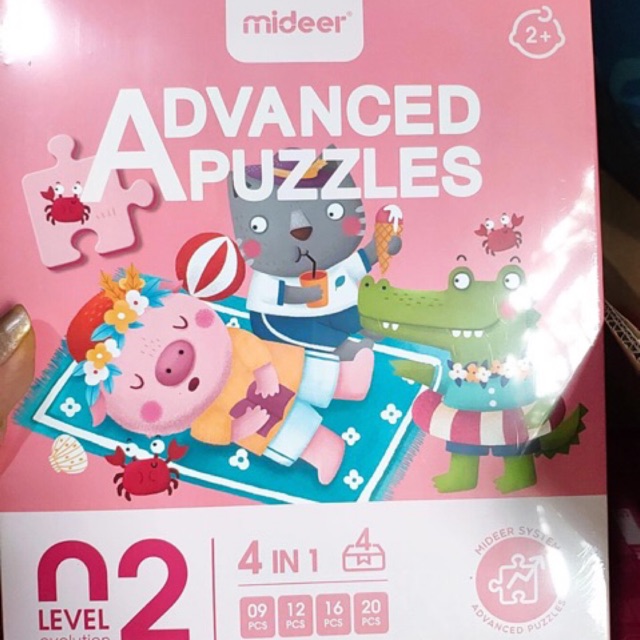 Bộ xếp hình Advanced Puzzle Level 2 - 4in1 cấp độ 2