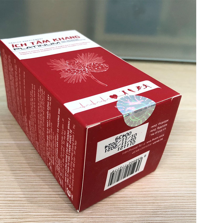 Ích Tâm Khang Platinum hộp 60 viên , hỗ trợ hoạt huyết - Gia Hân