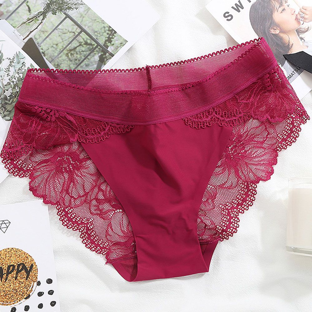 Quần Lót Lụa Không Đường May Thoáng Khí Nhiều Màu Sắc Cho Nữ