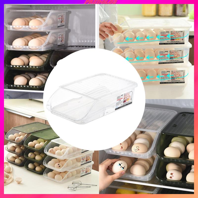[Predolo2] Hộp Đựng Trứng Cuộn Tự Động Tiết Kiệm Không Gian Có Thể Tháo Rời Cho Nhà Bếp