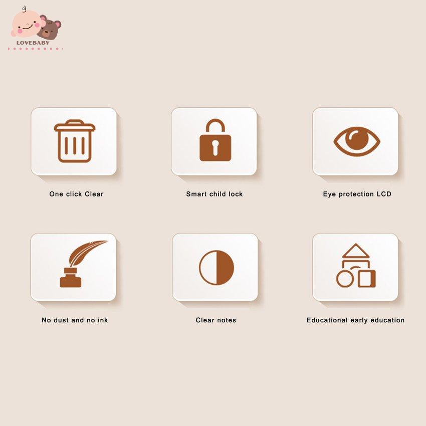 Bảng Viết Tự Xoá- Vẽ LCD-Điện Tử Thông Minh Cho Bé 8.5 inch