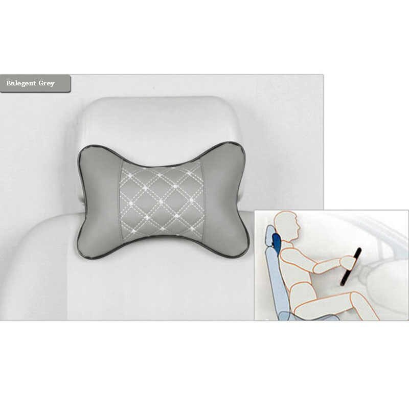 Gối Da Tựa Đầu Và Cổ Gắn Ghế Ngồi Xe Hơi Mới