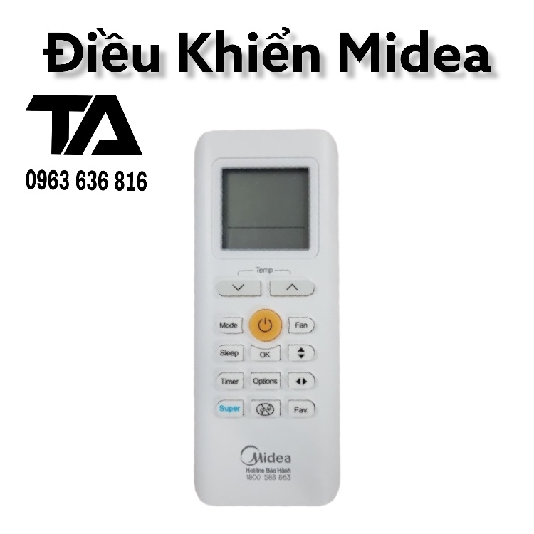 ( Chính Hãng ) Remote Máy Lạnh Midea | Điều Khiển Điều Hoà Midea