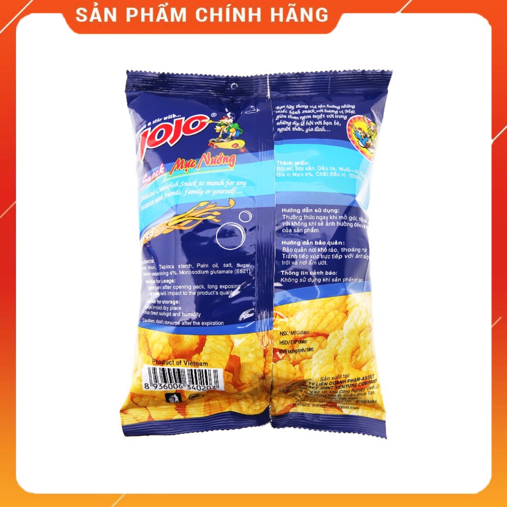 Bim Bim Snack Mực Nướng JoJo gói 35/40g-Ăn Vặt Sumo Snack