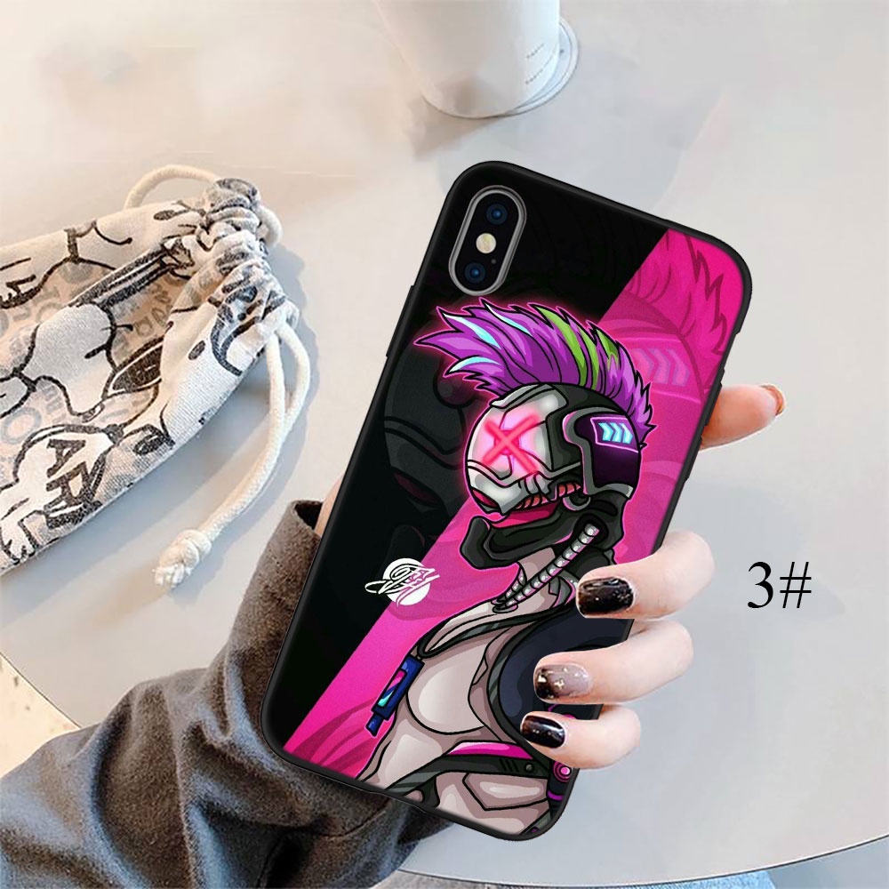 Ốp Điện Thoại Silicon Dẻo In Hình Game Free Fire FO27 Cho iPhone 5 5S 6 6S 7 8 11 Pro Max Plus SE XR