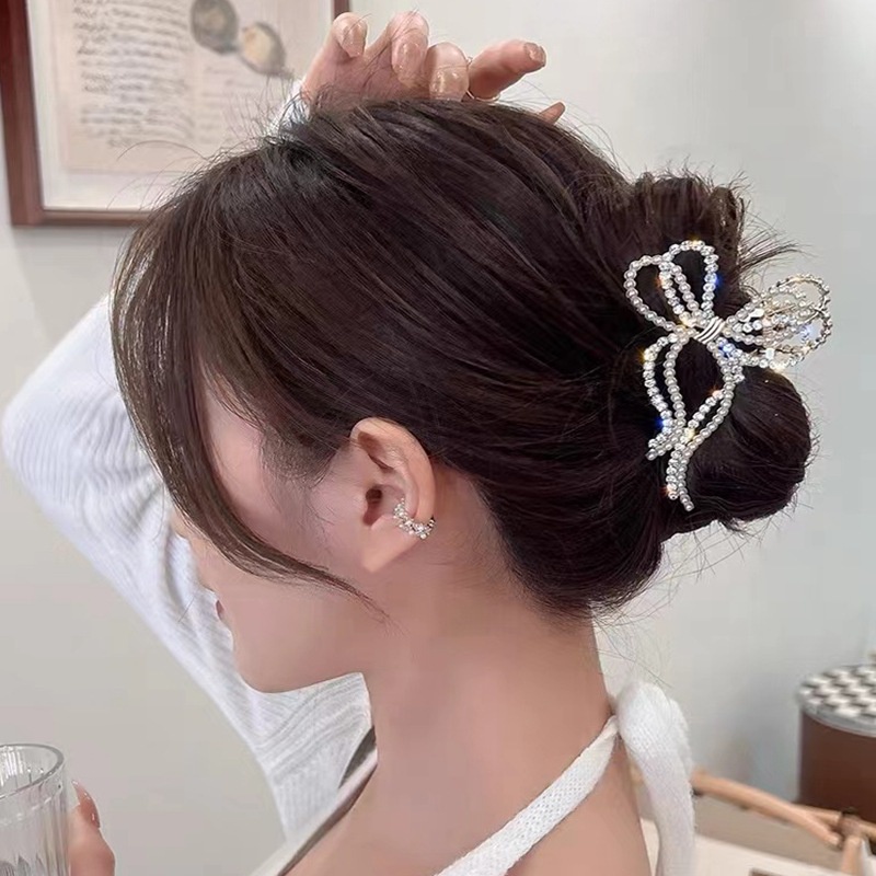 Kẹp Tóc Đính Ngọc Trai Nhân Tạo Thanh Lịch Và Tinh Tế Phong Cách Hàn Quốc Mới
