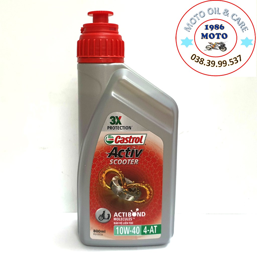 Nhớt xe tay ga CASTROL ACTIV SCOOTER 800ML