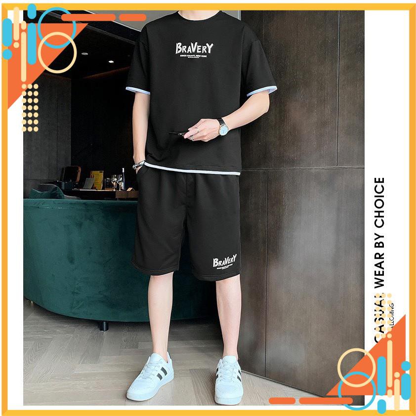 Quần áo hè nam cotton, áo thun cộc tay, áo phông quần đùi thoáng mát, chất liệu cotton thấm hút mồ hôi áo quần trắng đen | BigBuy360 - bigbuy360.vn