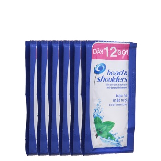 Dây 12 gói dầu gội 6g HEAD&SHOULDERS hsd nhập liên tục