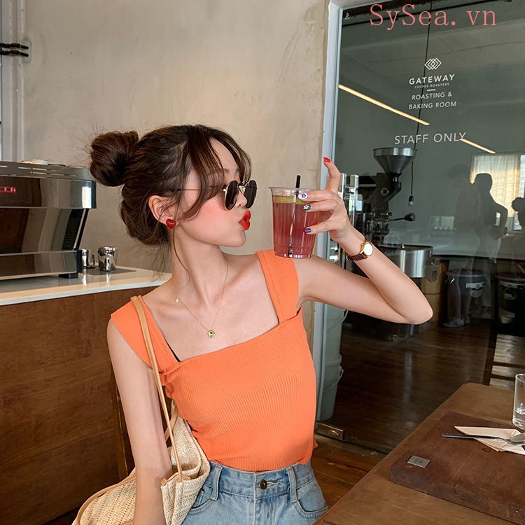 Áo hai dây nữ phong cách quyến rũ trẻ trung