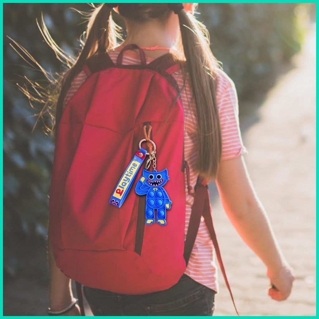 Móc Chìa Khóa Bằng Silicone Hình Chú Chó Huggy Wuggy Cho Người Lớn Và Trẻ Em