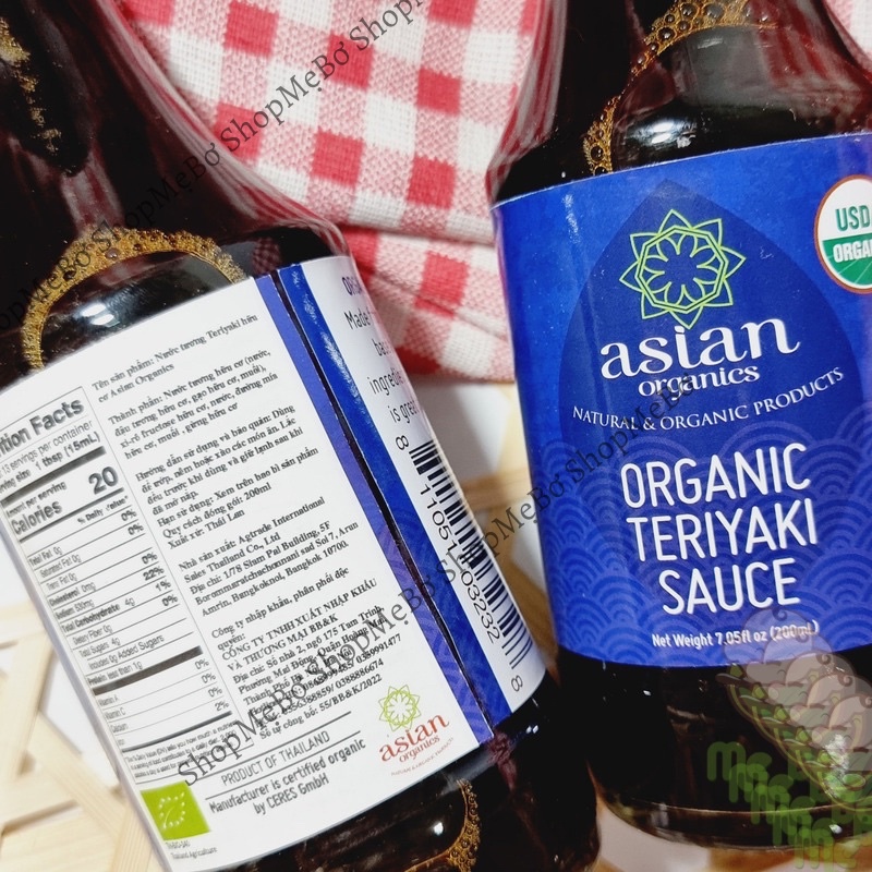 [ASISAN ORGANICS] NƯỚC TƯƠNG TERIYAKI HỮU CƠ 200ML