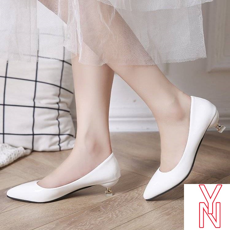 Giày Cao Gót Da Bóng 3D Thời Trang Hàn Quốc Cho Nữ