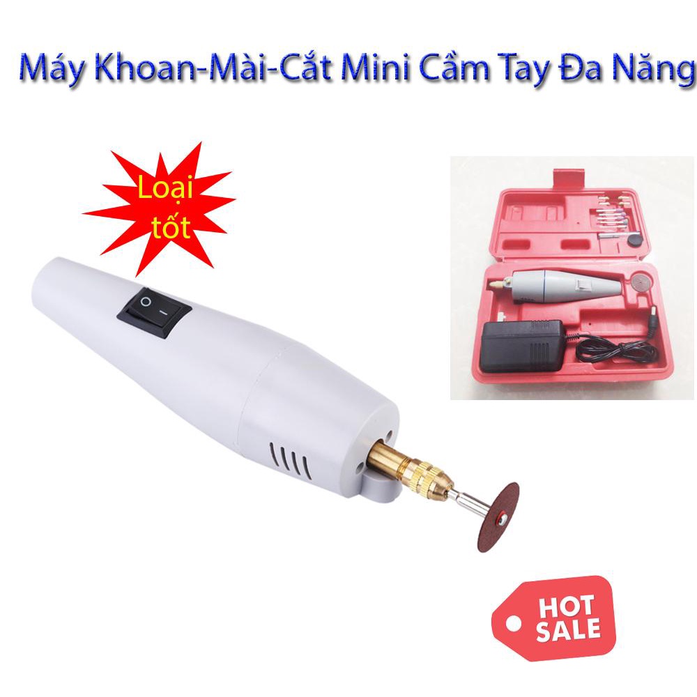 Bộ Máy Khoan Mài Cắt Cầm Tay Mini - Khoan Mini Đa Năng, Chuyên Làm Các Chi Tiết Nhỏ Tinh Xảo, Bảo Hành Uy TÍn