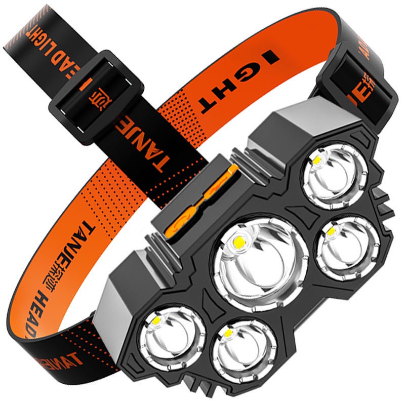 Đèn Pin Đội Đầu 5 Bóng LED Siêu Sáng ĐÈN TAKA