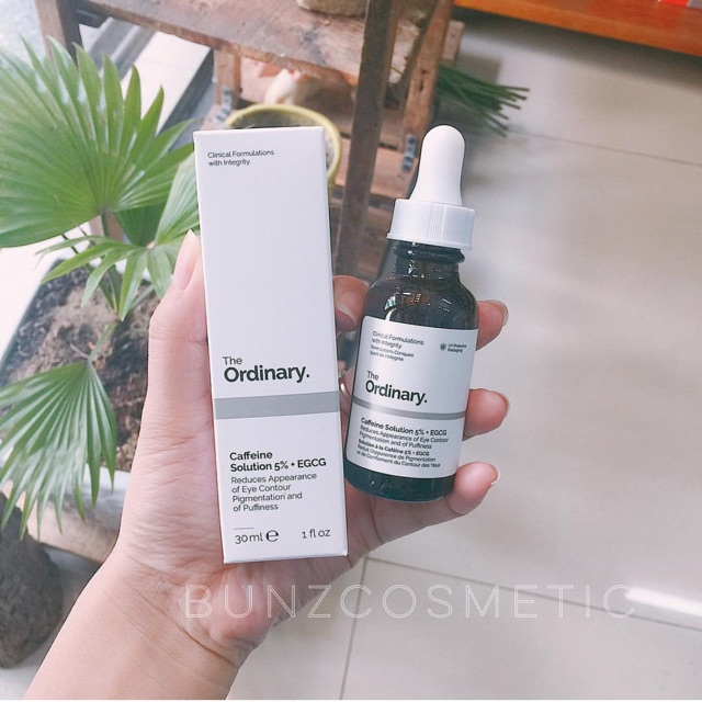 serum The ordinary chiết xuất Caffeine Solution 5% + EGCG trị quầng thâm, dưỡng mắt