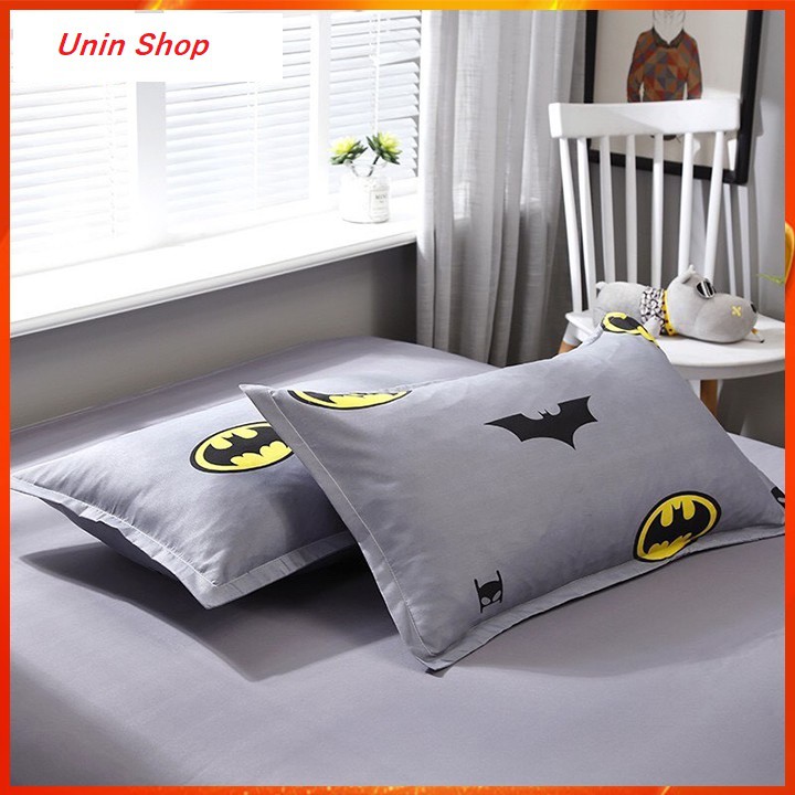 (XẢ HÀNG) Áo gối nằm, vỏ gối đầu poly cotton mẫu Batman bao bọc gối nằm nhiều mẫu mới