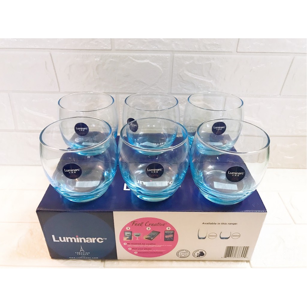 Bộ 6 cốc thủy tinh Luminarc 320ml  cao cấp