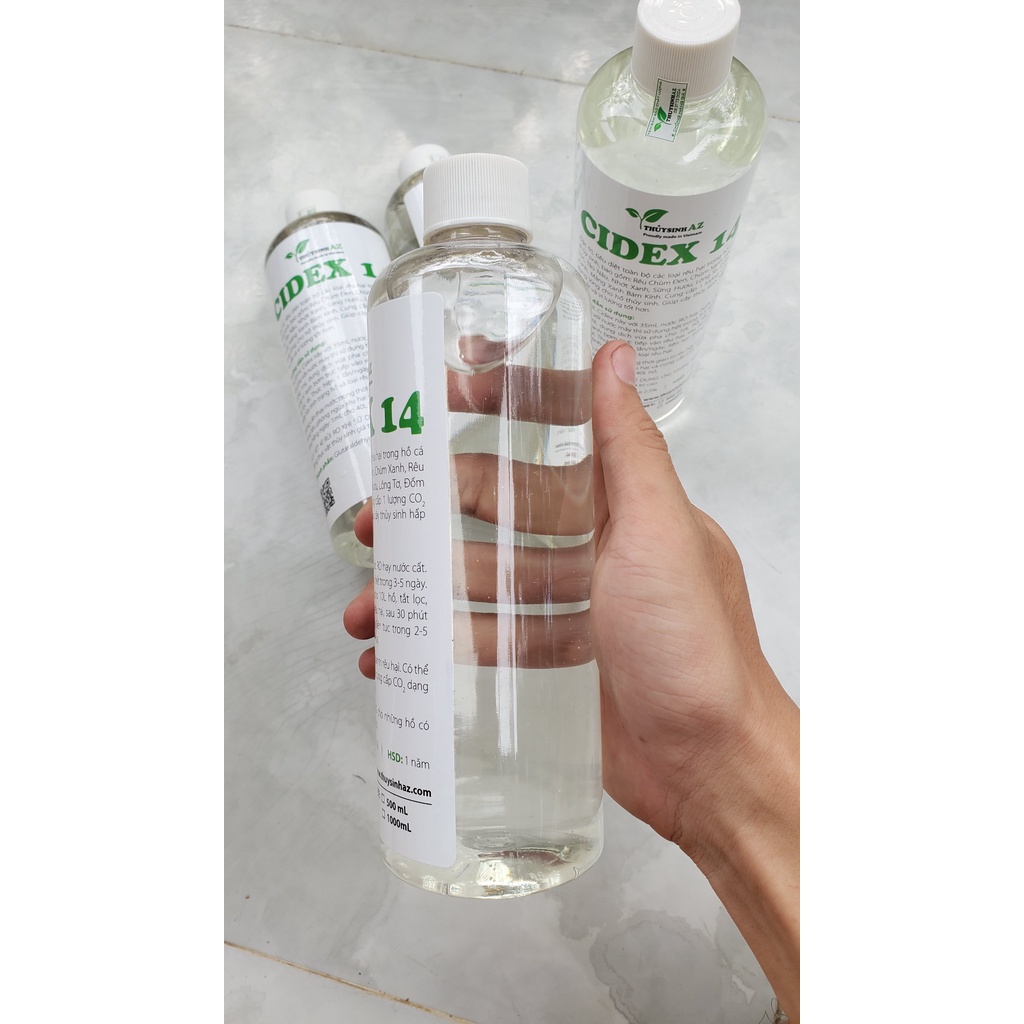 Cidex 14 trị rêu hại hồ thủy sinh [500ml]