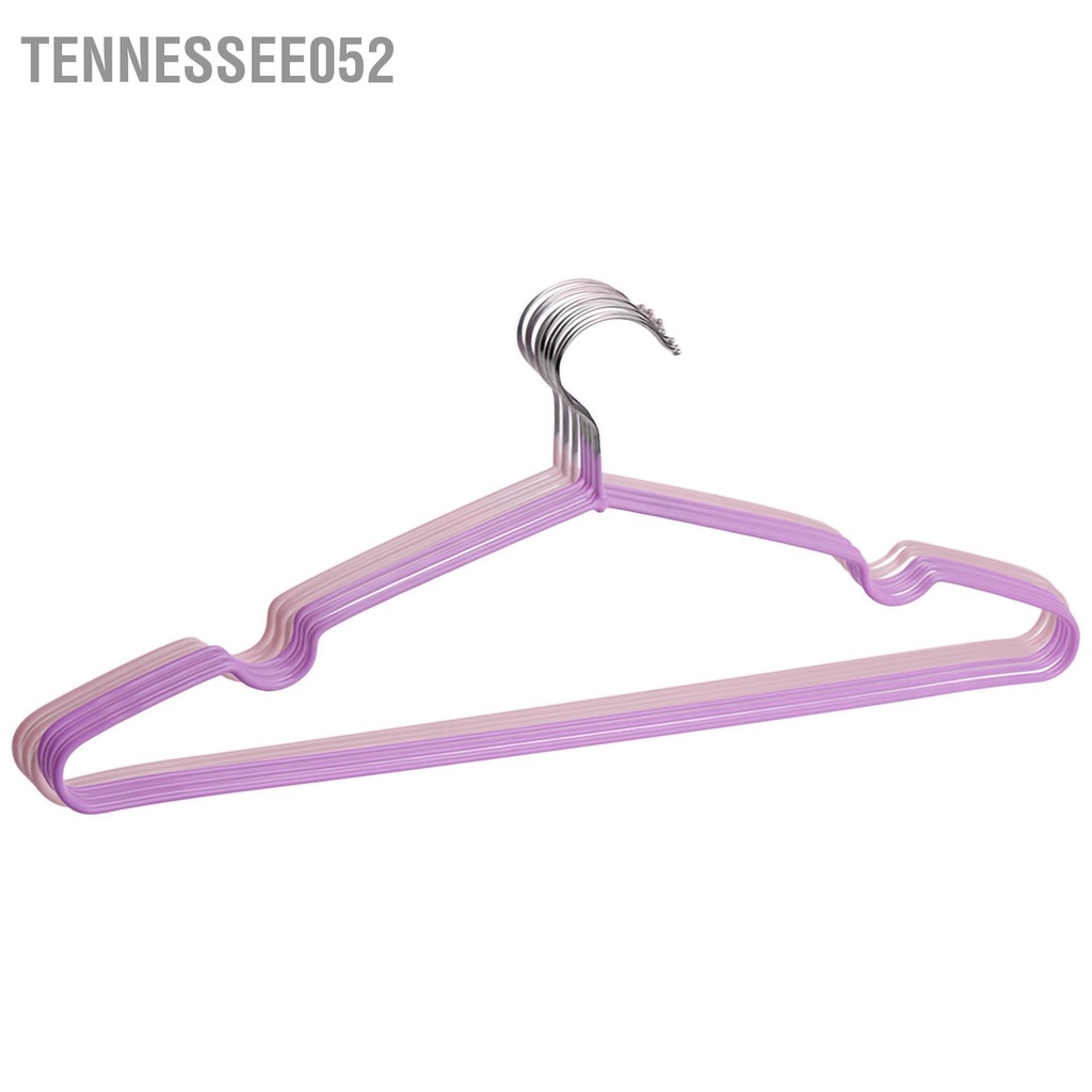 Tennessee052 10 cái Móc treo quần áo liền mạch Sử dụng Khô ướt Chống biến dạng trượt màu cho Ký túc xá tại nhà