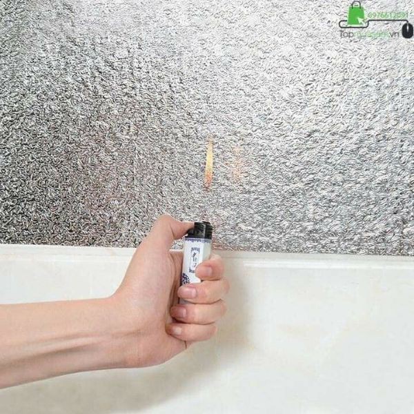 Cuộn Giấy Bạc Dán Bếp Cách Nhiệt Chống Thấm Bền Đẹp 60cm x 3m