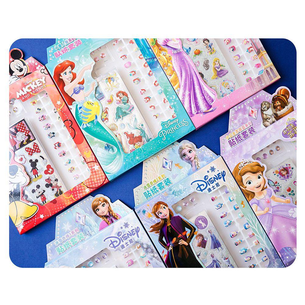 Bộ Móng Tay Giả Có Thể Tháo Rời Hình Công Chúa Frozen DIY Charms
