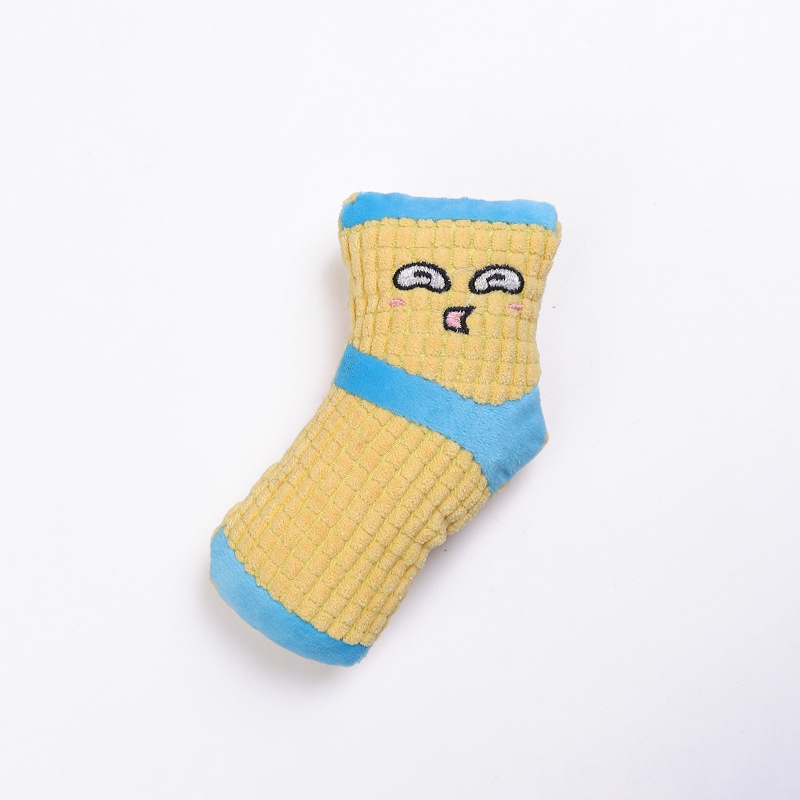 Đồ Chơi Mài Răng Hình Đôi Tất Hoạt Hình Đáng Yêu Cho Thú Cưng