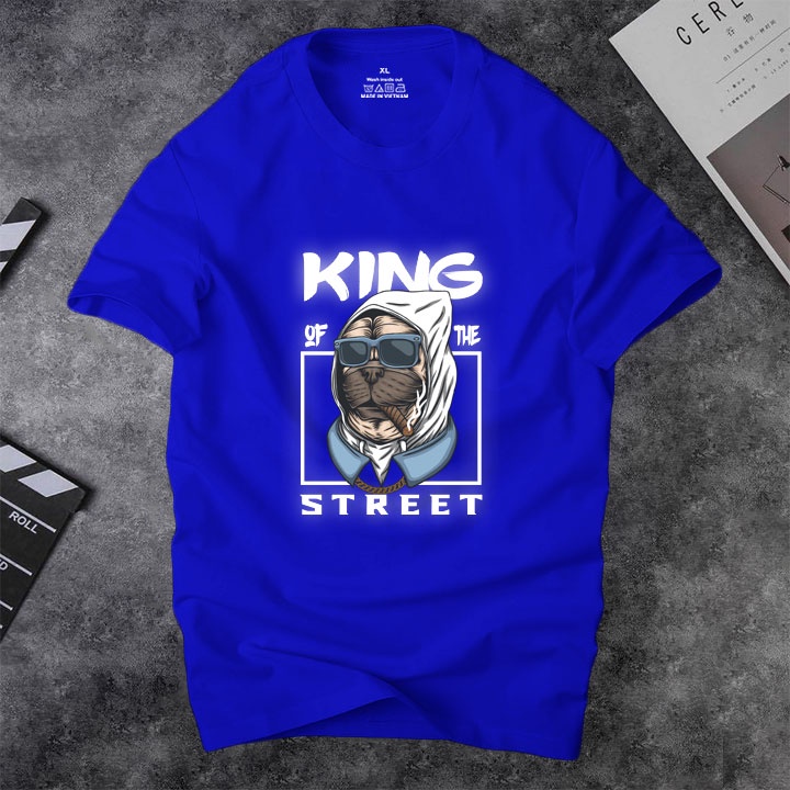 Áo thun nam cổ tròn Depstyle PT135 in hình KING OF THE STREET | BigBuy360 - bigbuy360.vn