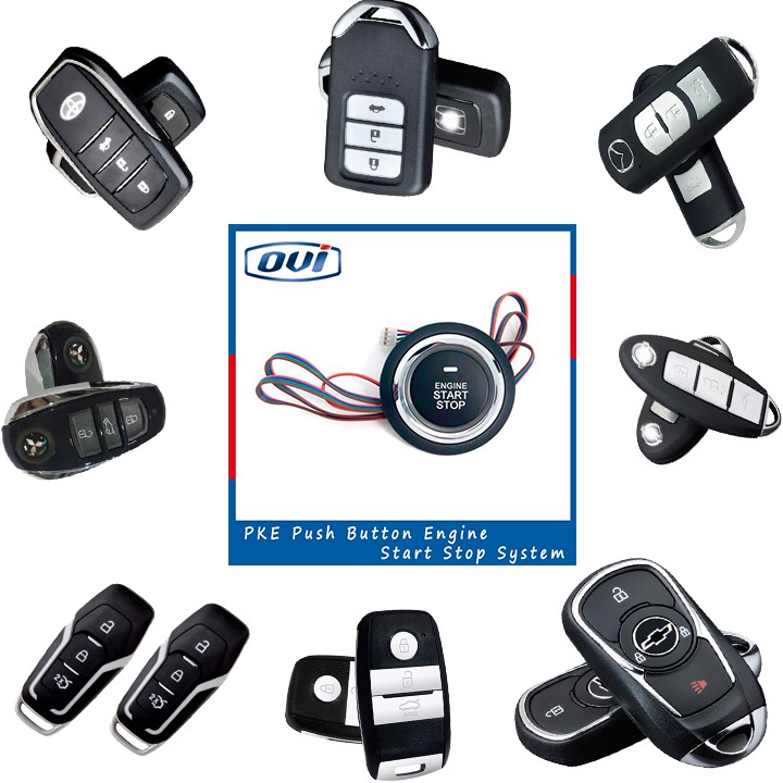 Bộ chìa khóa thông minh START-STOP thương hiệu OVI: toyota-kia-mazda-ford-hyundai-honda-vinfast-mitsubishi-chevrolett-n