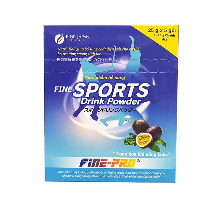 Nước bù điện giải sports drink hộp 5 gói pha nước