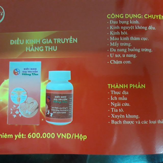 Điều kinh gia truyền Hằng Thu