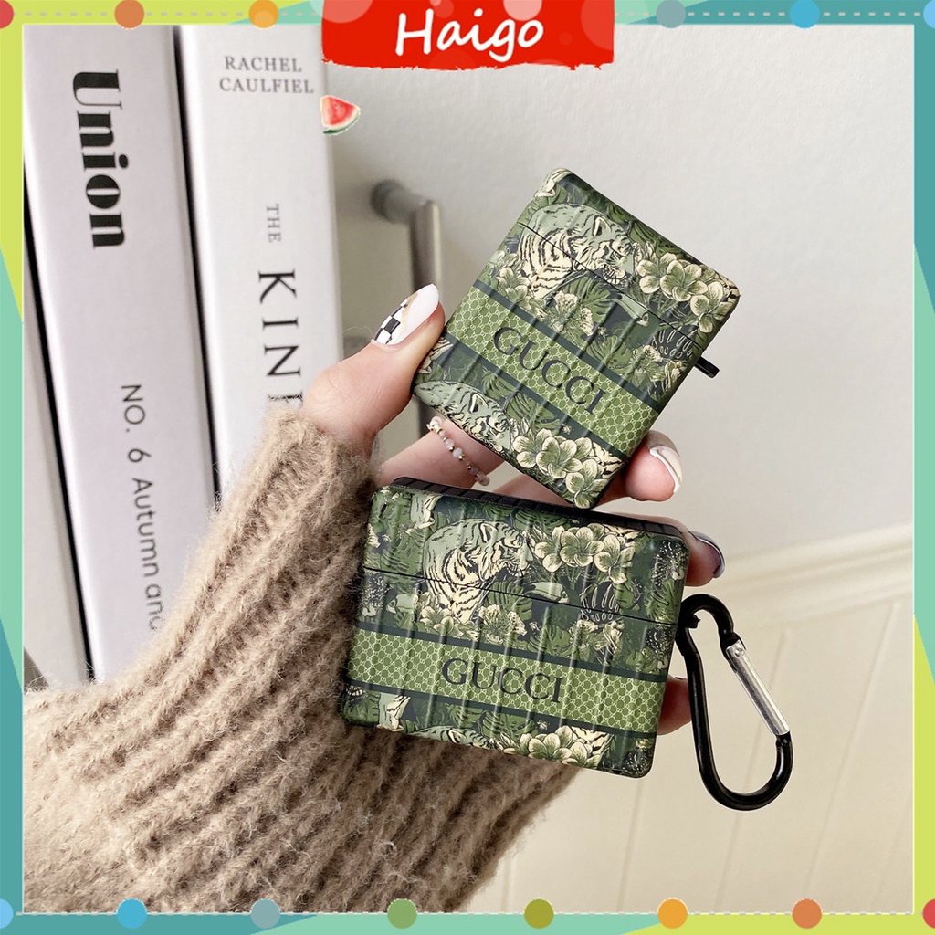 Vỏ Bảo Vệ Hộp Đựng Tai Nghe Airpods 1/2/3/Pro Bằng Nhựa Cứng Họa Tiết GUCCI/Hổ/Hổ Thời Trang #Hg496