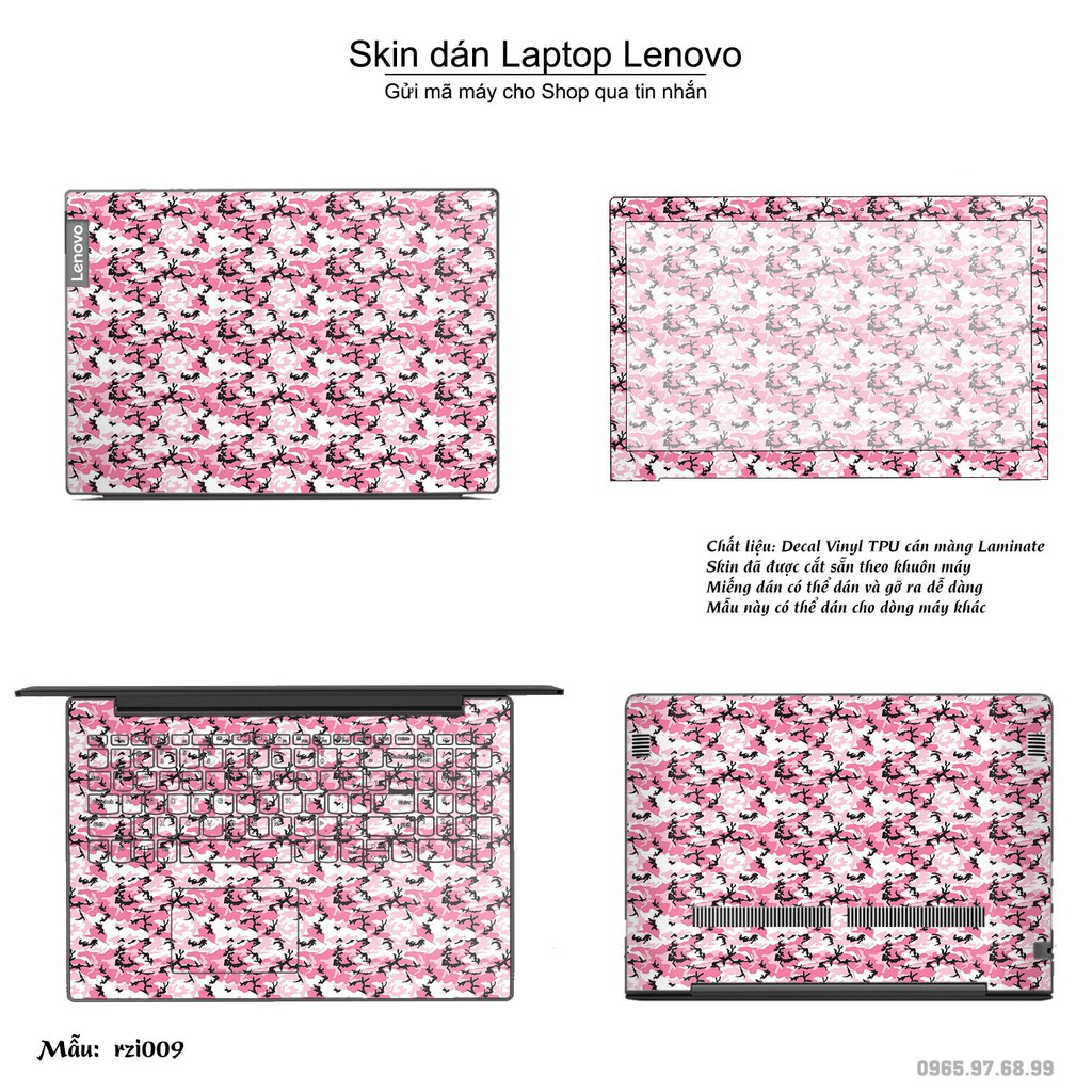 Skin dán Laptop Lenovo in hình rằn ri _nhiều mẫu 3 (inbox mã máy cho Shop)