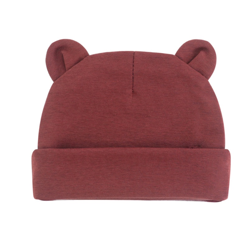 Mũ cotton hai lớp giữ ấm mùa đông tùy chọn màu sắc dành cho bé