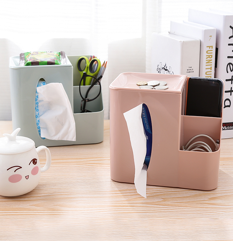 Hộp đựng khăn giấy sáng tạo đa chức năng hộp bơm phòng khách phòng khách nhà ăn