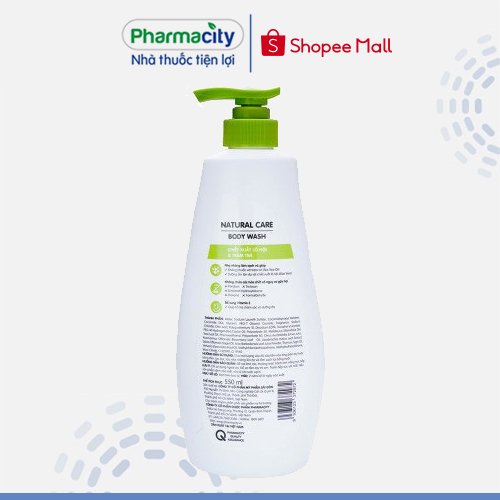 Sữa tắm Pharmacity Natural Care Body wash (550g)