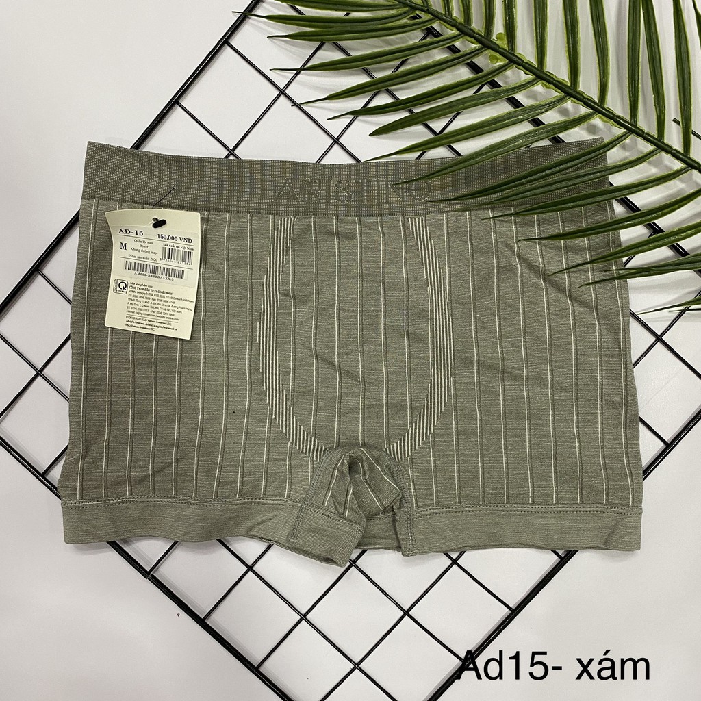 Combo 3-5 chiếc quần lót nam ARISTINO boxer  sợi tre cao cấp ad15 (mix nhiều màu)